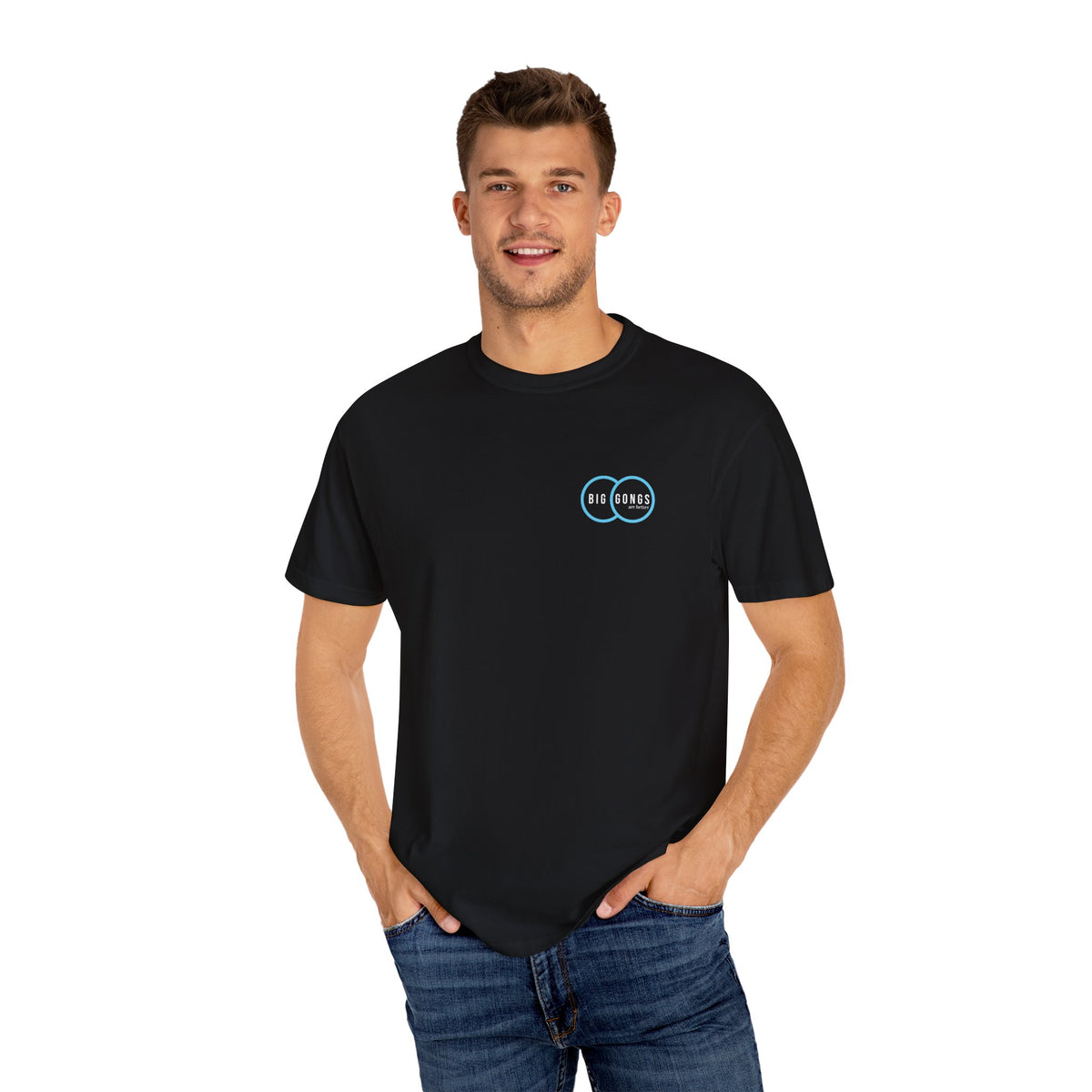 I LIKE BIG GONGS (back) (CC Unisex tee)