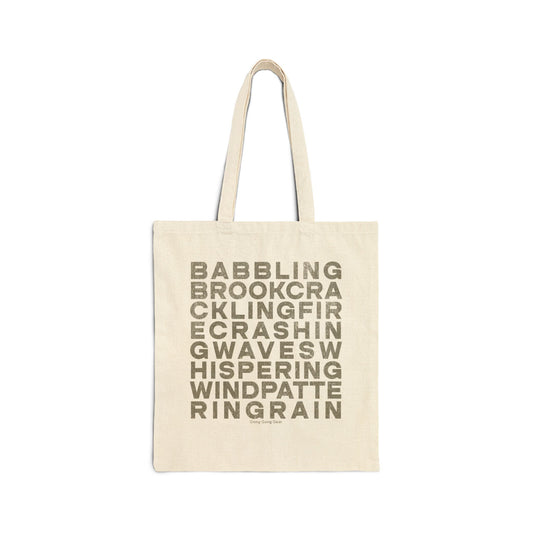 NATURE SOUNDS (Canvas Tote Bag)